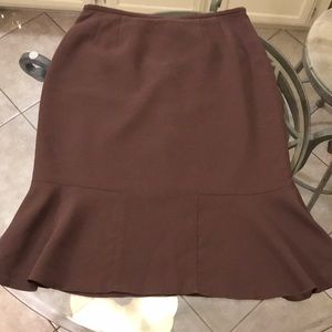 Brown flair skirt
